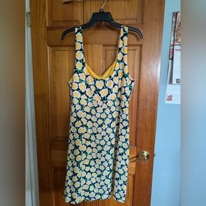 Diane Von Furstenberg Floral Dress with Yellow and Green